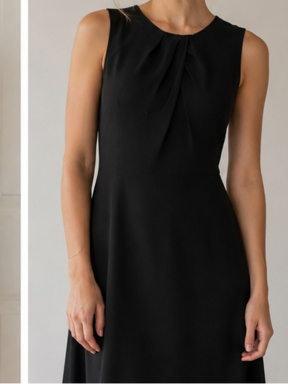 Lauren Ralph Lauren Black Pleated Dress